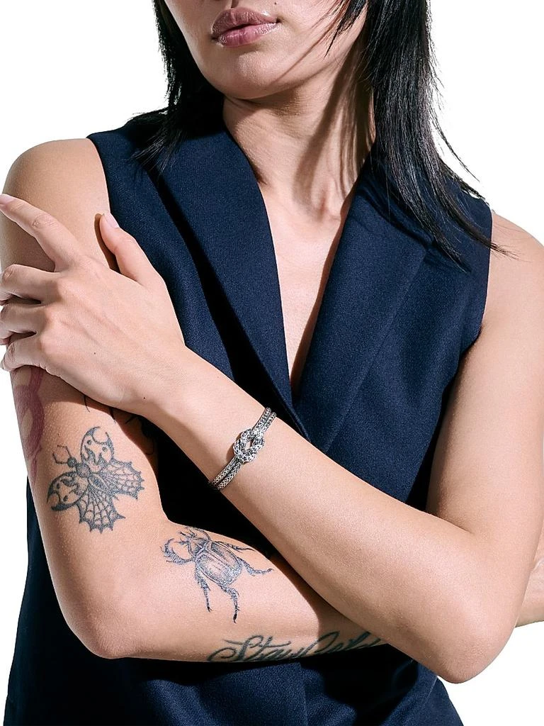 John Hardy Love Knot Sterling Silver Double-Chain Bracelet 6