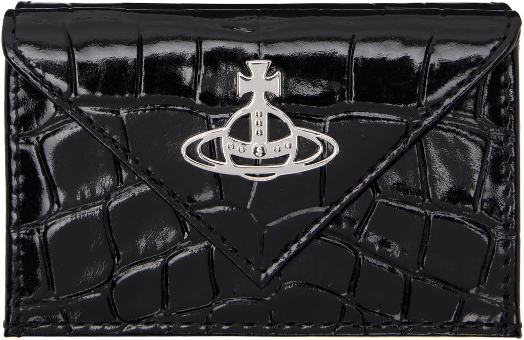 Vivienne Westwood Black Envelope Billfold Wallet 1