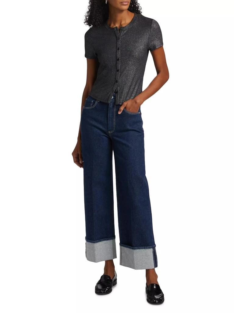 Paige Sasha Wide-Cuff Jeans 2