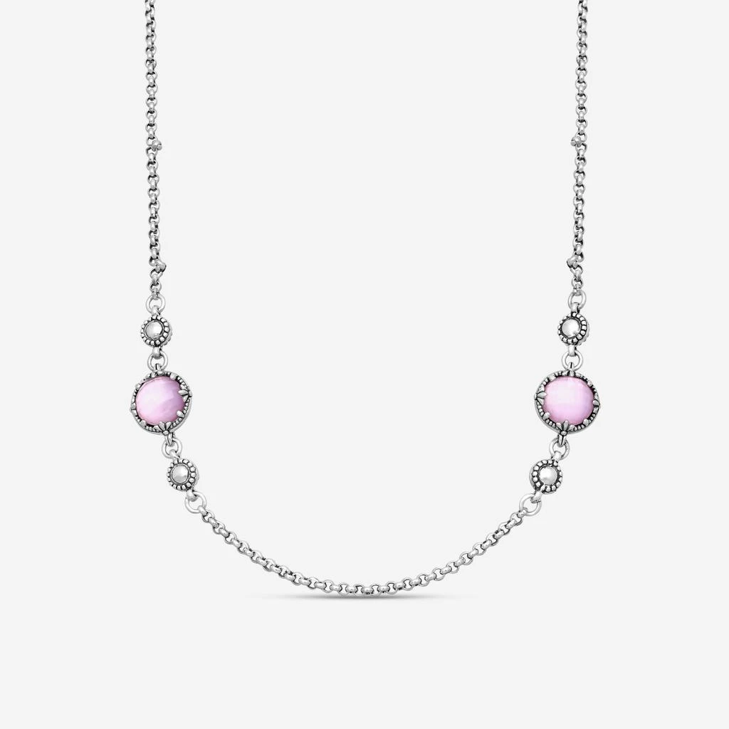 Konstantino Konstantino Gen K 2 Sterling Silver Pink Corundum Necklace KOKJ501-131-652-18-2U