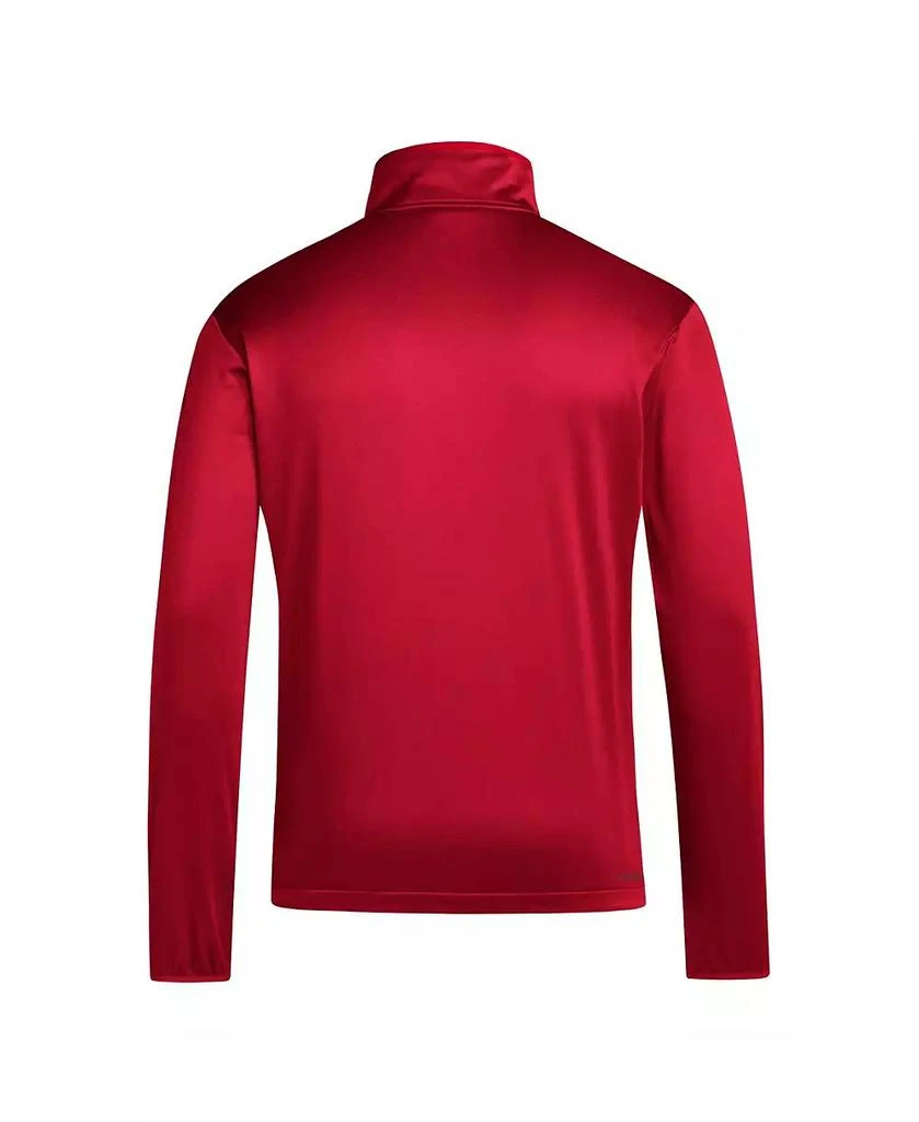 Adidas Men's Red Texas Tech Red Raiders 2024 Coaches Sidelines AEROREADY Quarter-Zip Jacket 2