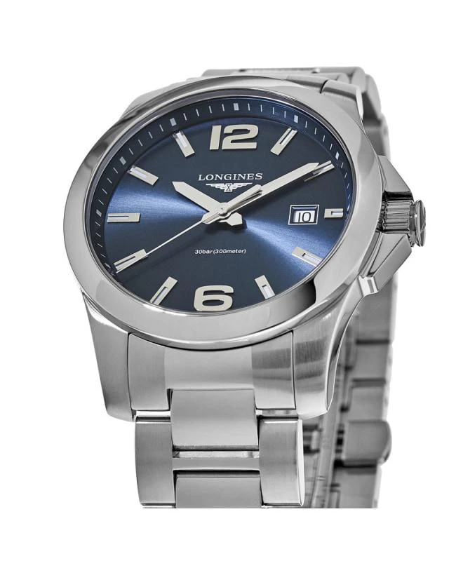 Longines Longines Conquest Quartz Blue Dial Stainless Steel Men's Watch L3.759.4.96.6 2