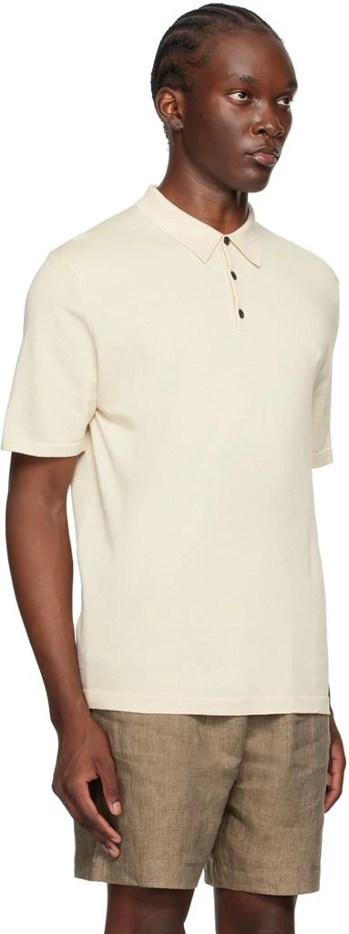 Sunspel Off-White Sea Island Cotton Polo 2