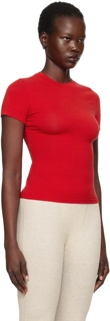 SKIMS Red Cotton Jersey T-shirt 2