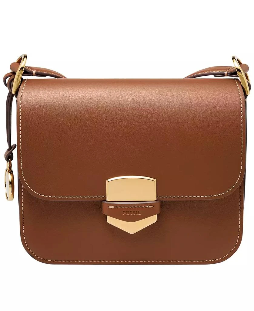 Fossil Lennox Leather Flap Crossbody Bag 1