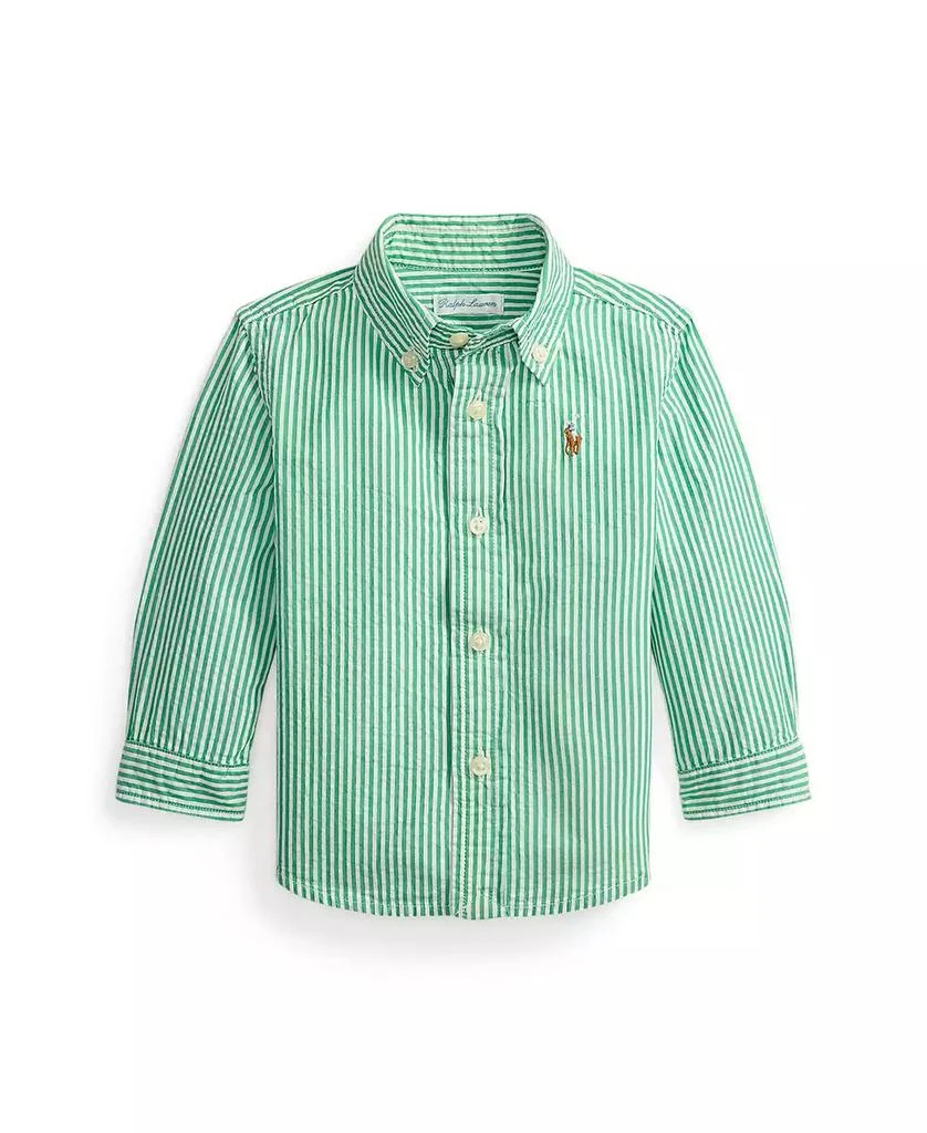 Ralph Lauren Baby Boys
 Striped Cotton Collared Seersucker Shirt