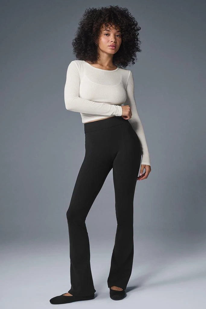 Alo Airbrush High-Waist Kick-Back Legging - Black 4