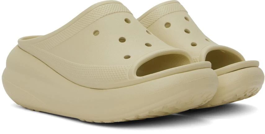 Crocs Off-White Crush Slides 4