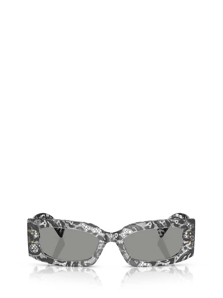 Shop Dolce & Gabbana Eyewear Rectangular Frame Sunglasses on  display picture 3