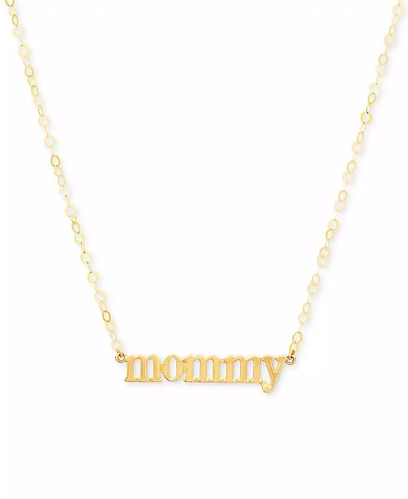 Macy
s Mommy 18" Pendant Necklace in 10k Gold