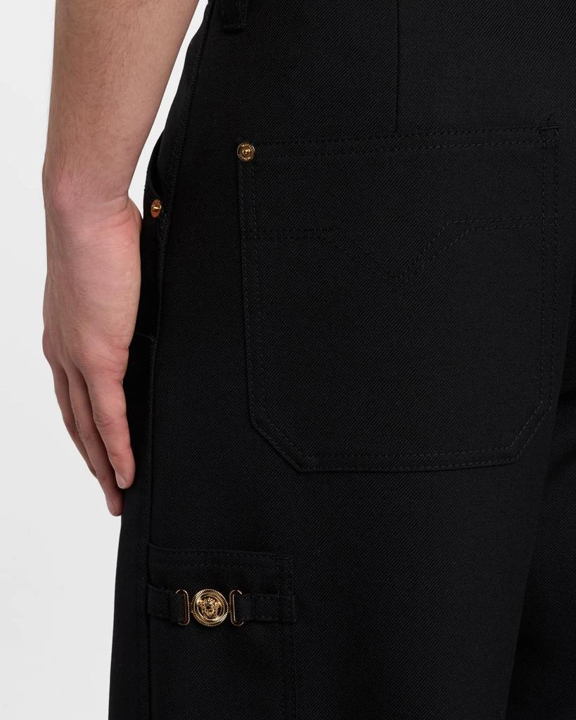 Versace Men's Medusa Wool Denim Pants 5