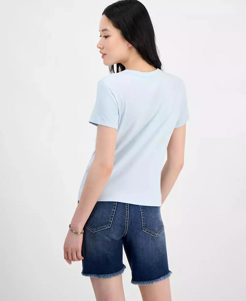 Rebellious One Juniors' Tuscany Postal Graphic T-Shirt 4
