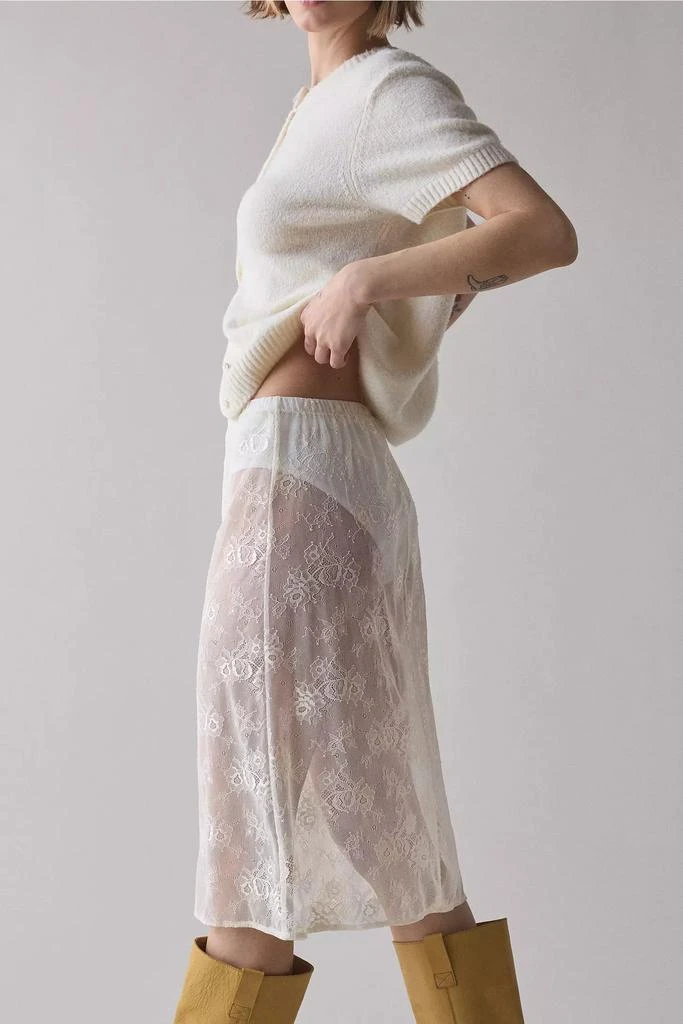 ReMADE By UO Sheer Lace Midi Skirt – On Sale Now with Up to 70