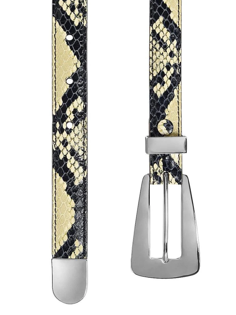 Khaite 25MM Lucca Snake-Embossed Leather Belt 2