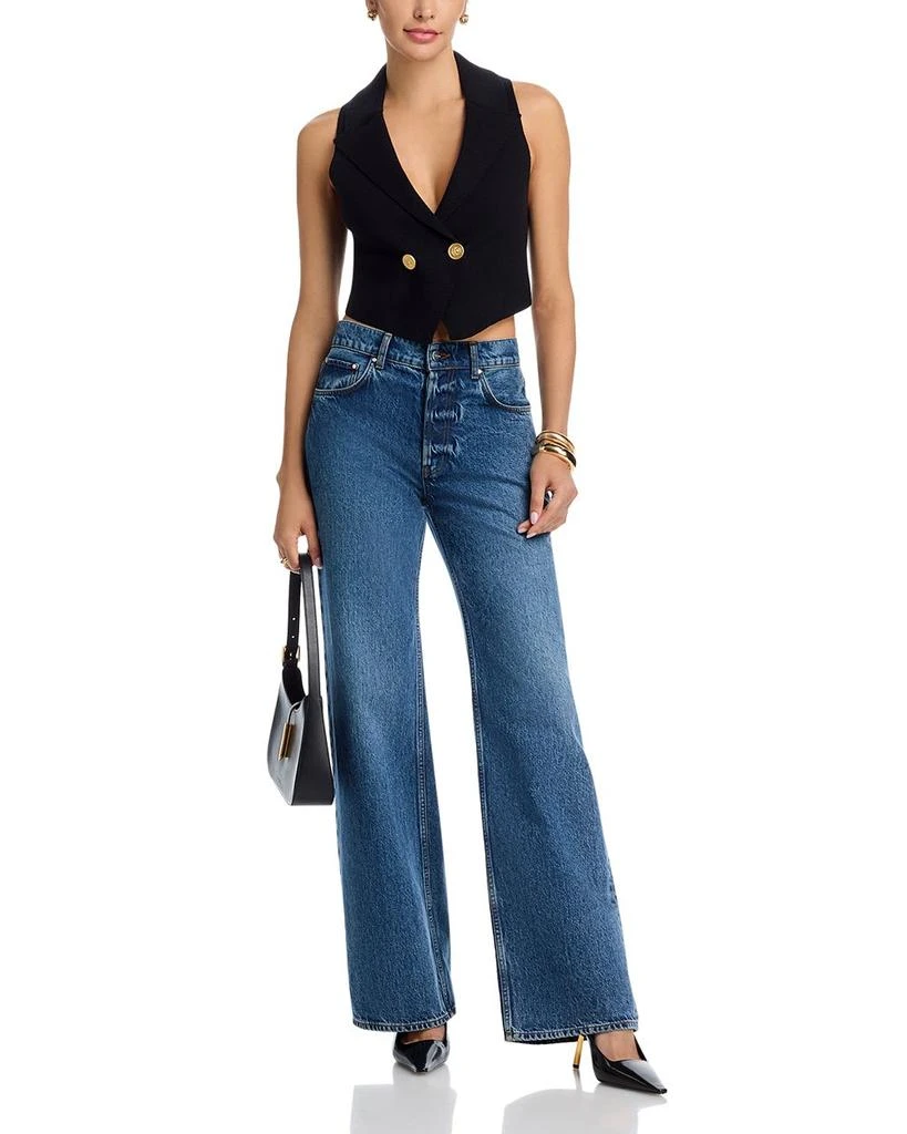 L
Agence Zadie Knit Peak Lapel Vest 2