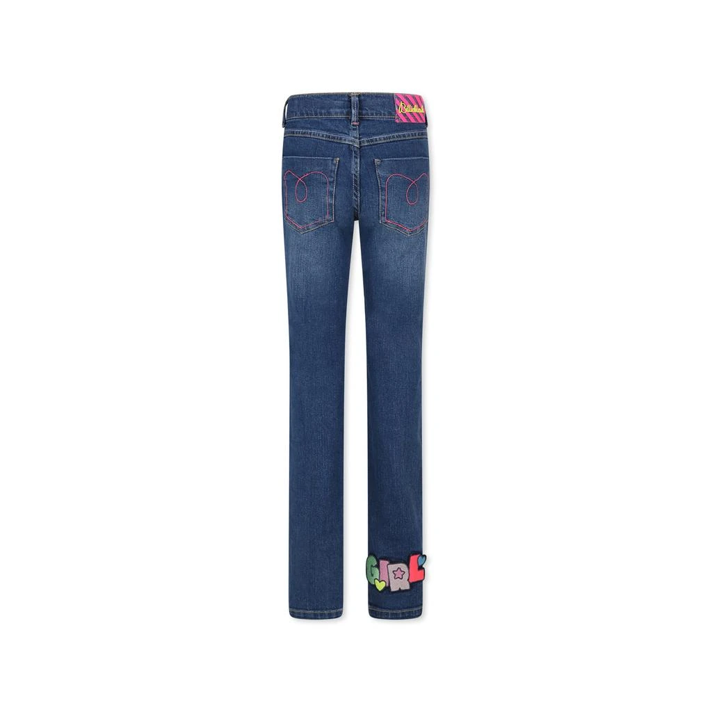Billieblush Blue Jeans For Girl With Embroidery 2