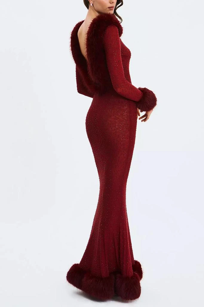 Miss Circle Miss Circle Mellie Rhinestone Mesh Mermaid Gown 2