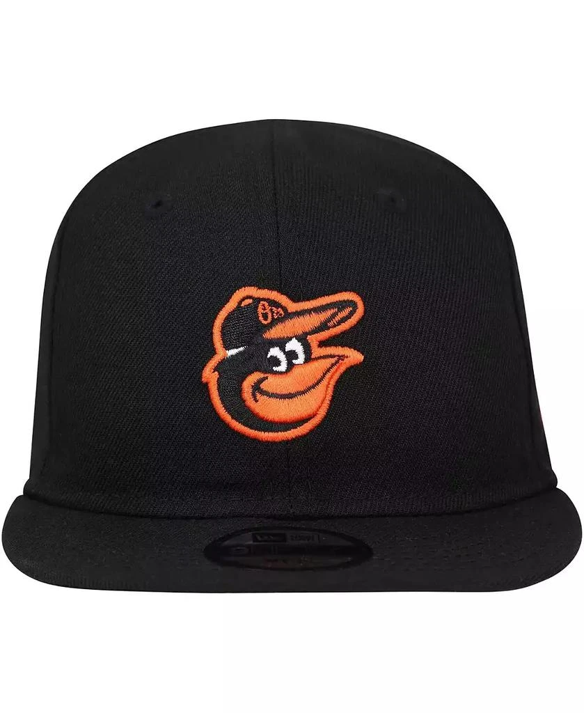 New Era Infant Boys and Girls Black Baltimore Orioles My First 9FIFTY Adjustable Hat 2