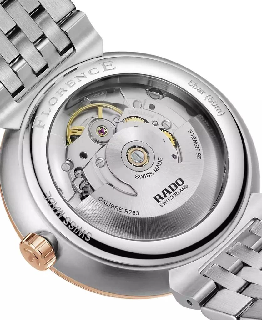 Rado Unisex Swiss Automatic Florence Two-Tone Stainless Steel Bracelet Watch 39mm 4