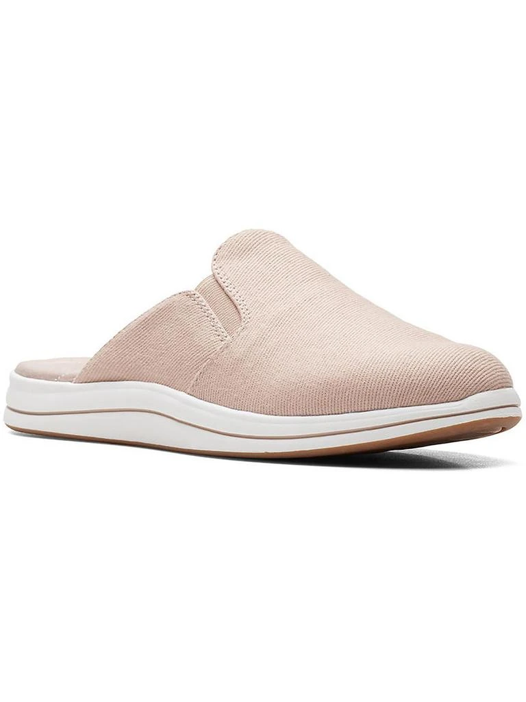 Clarks Breeze Shore Womens Embroidered Canvas Mules 1