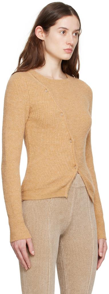 Jacquemus Beige Le Papier 'La Maille Pau' Cardigan