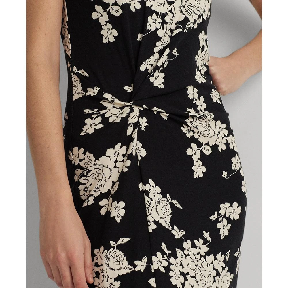 Lauren Ralph Lauren Women's Floral Jersey Twist-Front Midi Dress 4