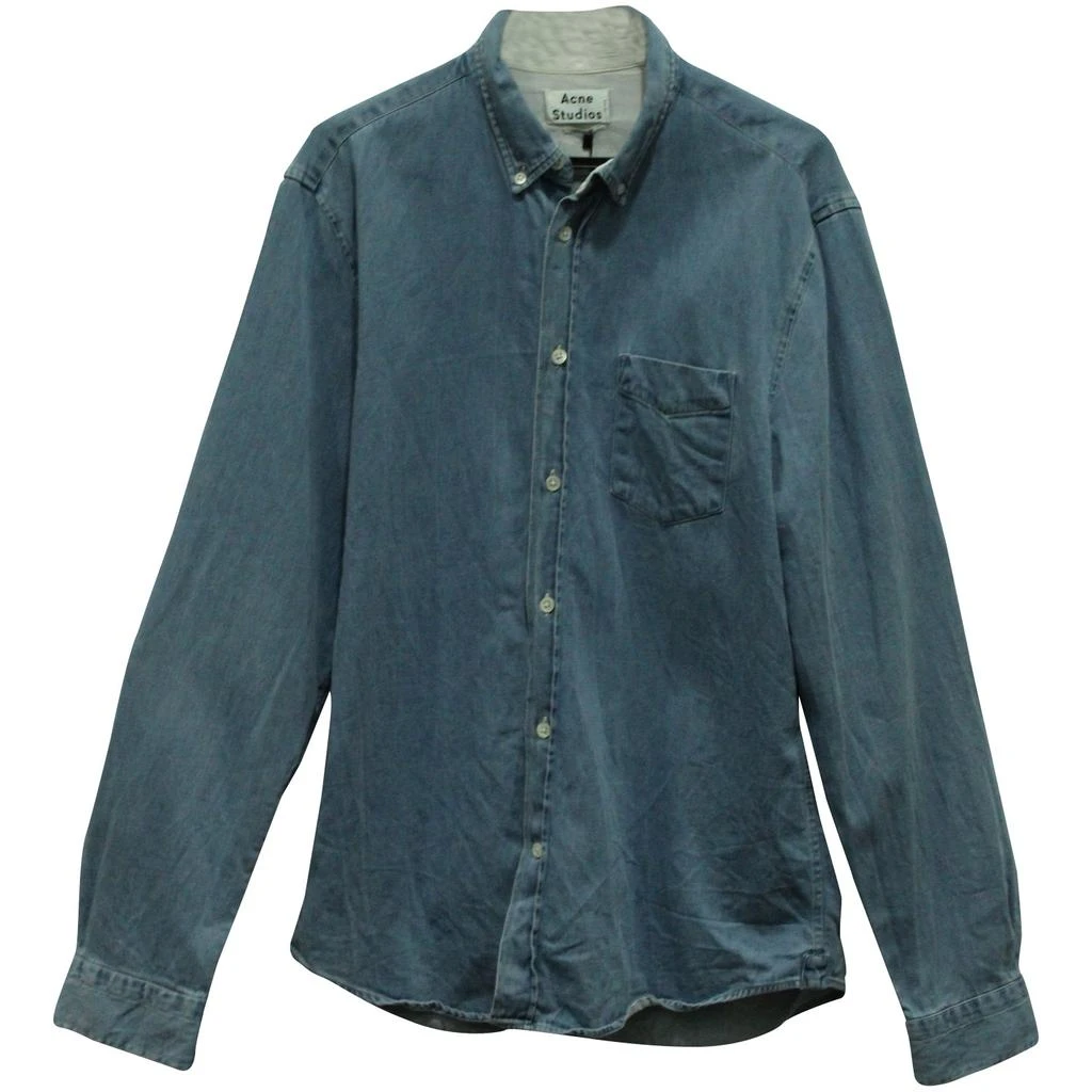 Acne Studios Acne Studios Isherwood Denim Shirt in Blue Cotton 1