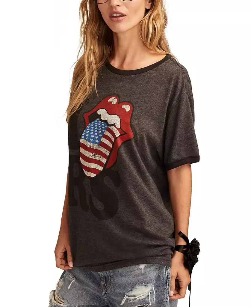 Lucky Brand Women's I Love Rolling Stones Boyfriend T-Shirt 3