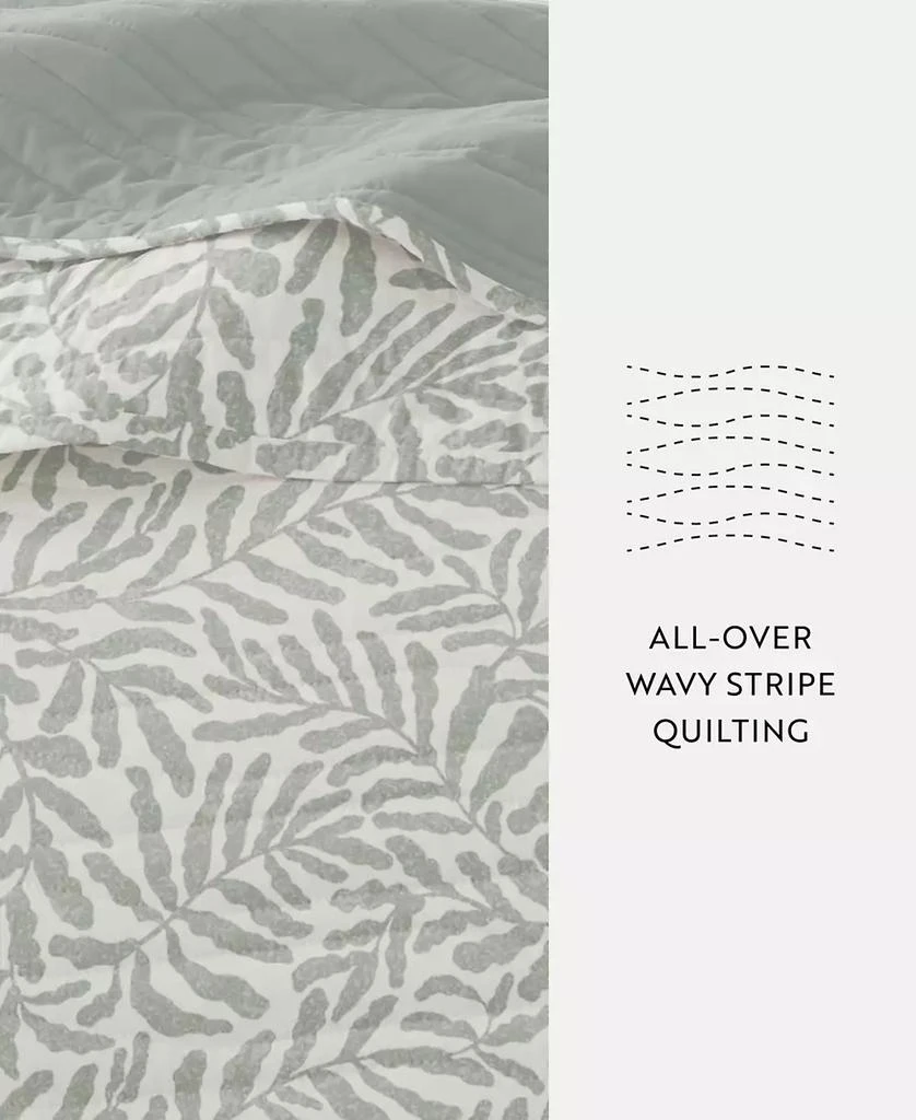 IENJOY HOME Tossed Ferns Reversible 2-Pc. Quilt Set 4