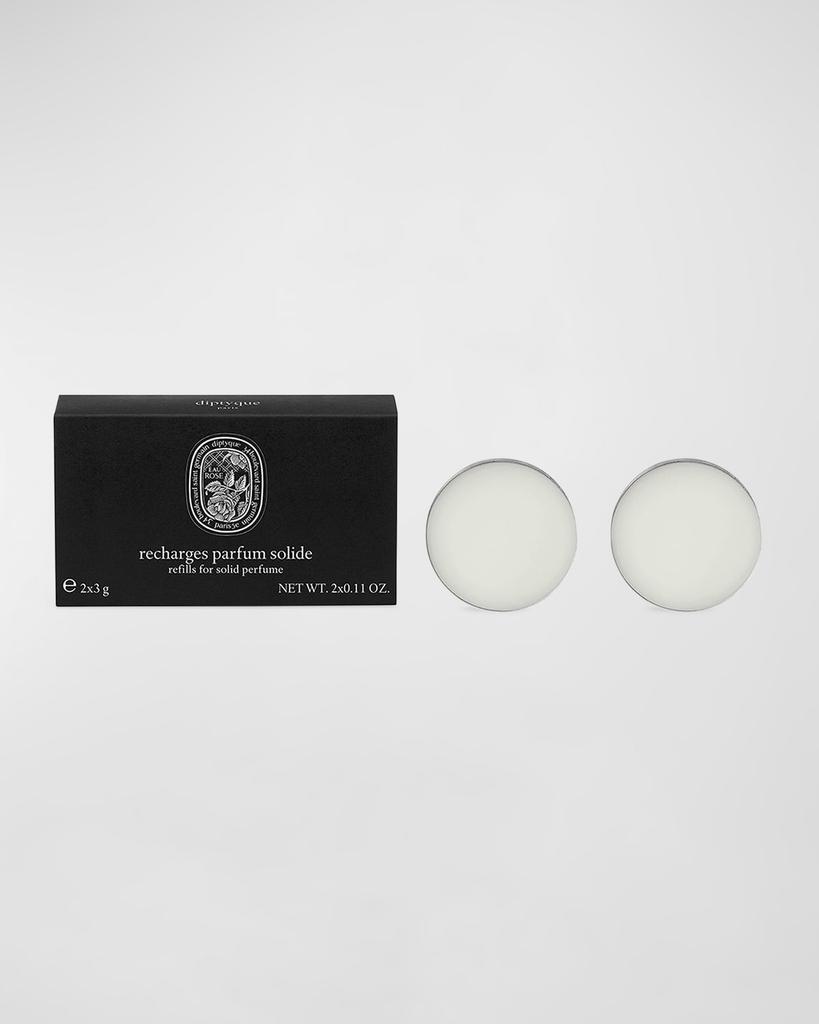 Diptyque Eau Rose Solid Perfume Refills, 2 x 0.1 oz.