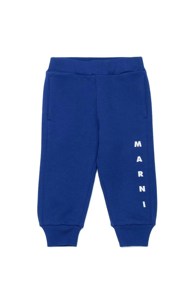 Marni Marni Kids Logo Printed Tapered Pants 1