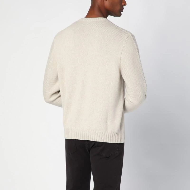 Loro Piana Ivory cashmere crew-neck sweater 3