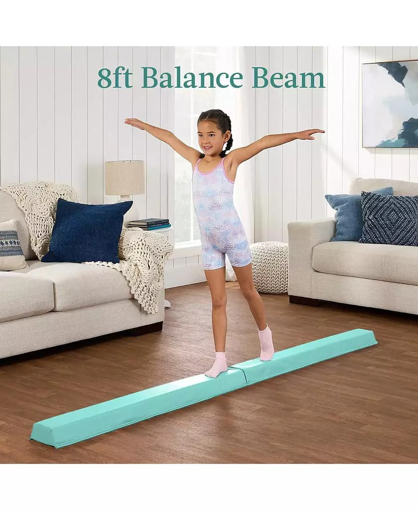 Best Choice Products 10ftx4ftx2in Folding Gym Mat 4-Panel w/ Carrying Handles 
Folding Balance Beam 3
