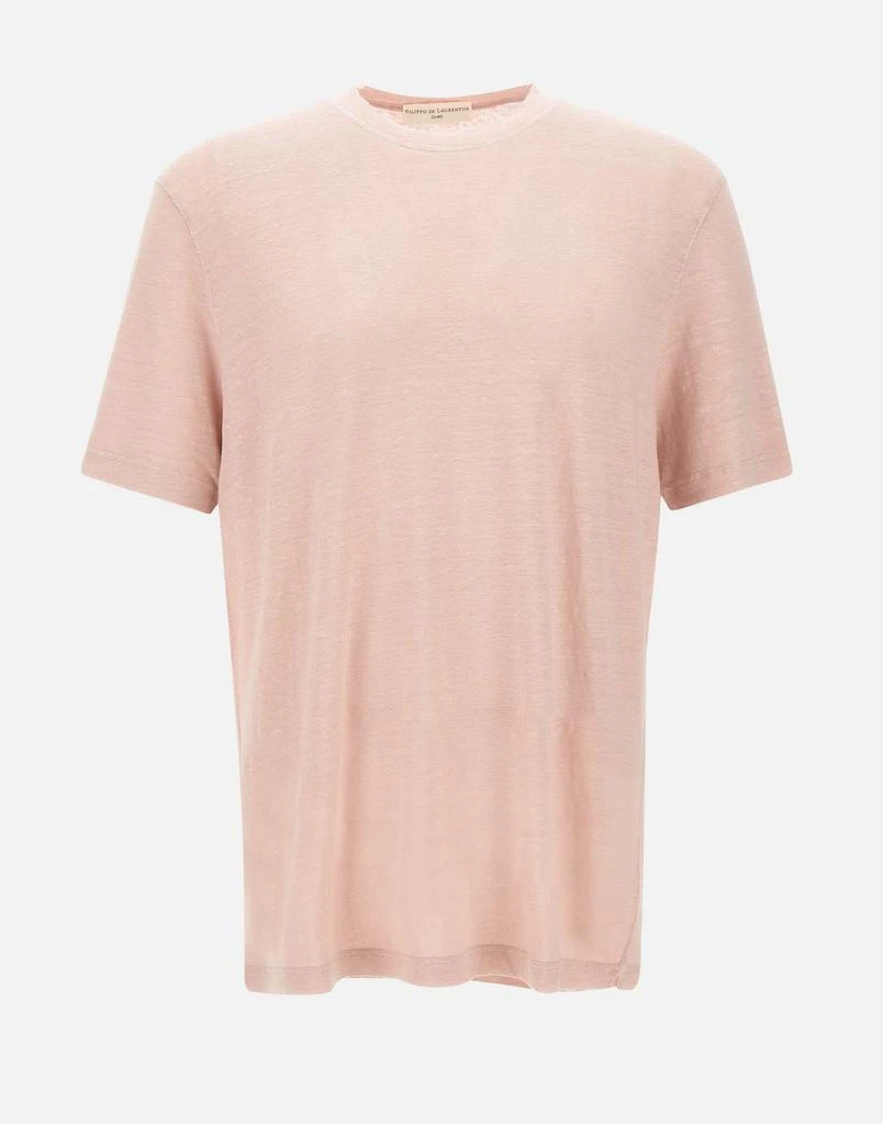 FILIPPO DE LAURENTIIS Linen t-shirt 1