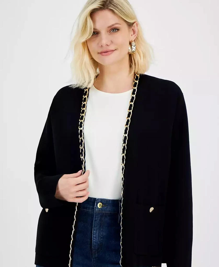 INC International Petite Chain-Trim Cardigan, Created for Macy's 3