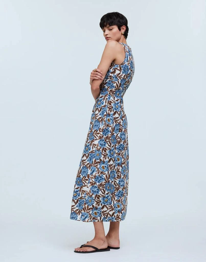 Madewell Sleeveless V-Neck Midi Dress in Floral 3