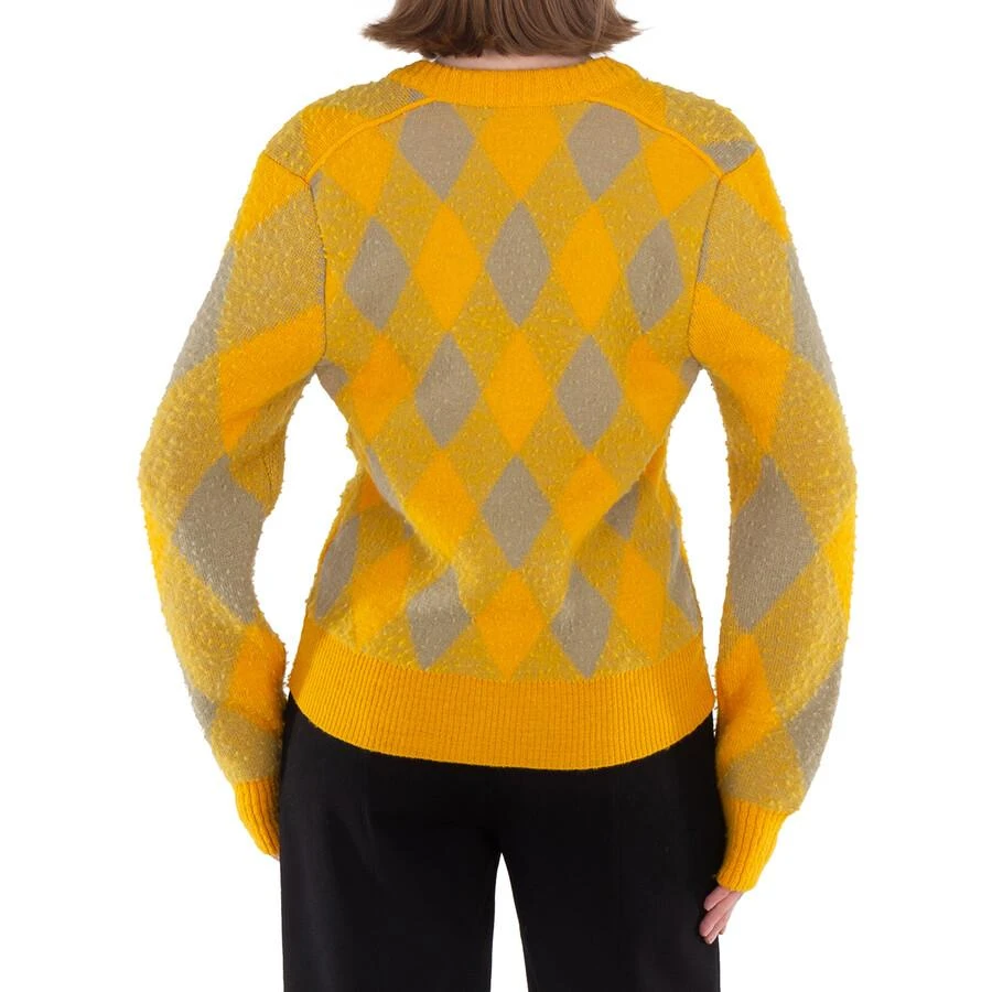 Burberry Argyle Diamond Patterned Rib Trim Cardigan 3