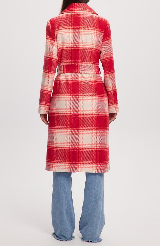 NOIZE Katja Vegan Wool Plaid Coat