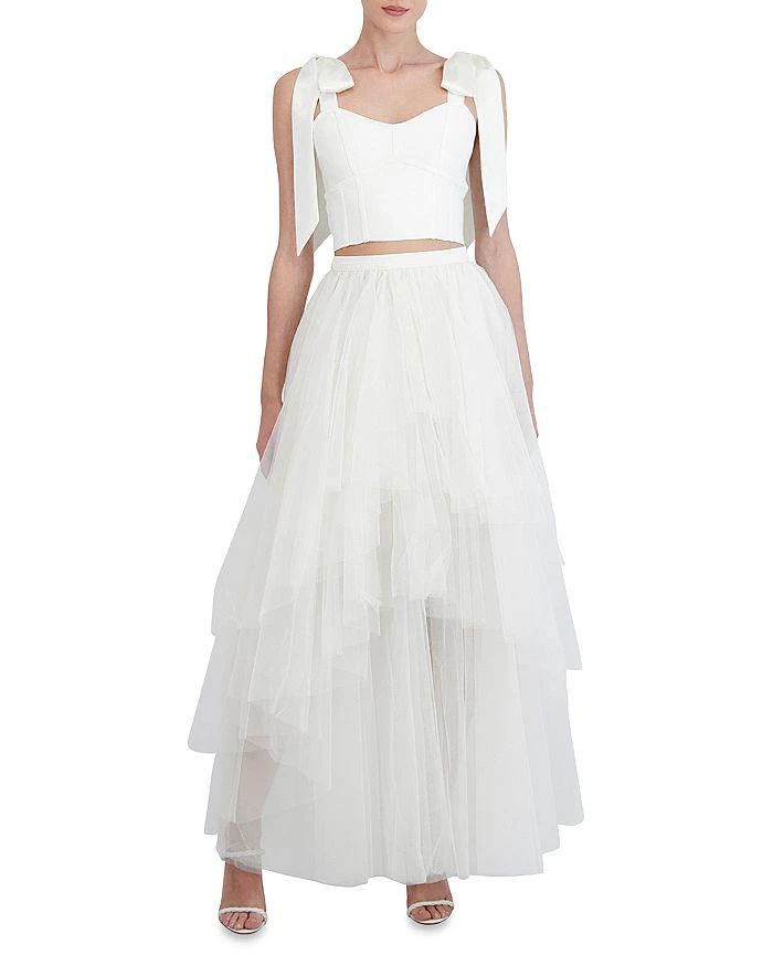 BCBG Gardenia Tiered Tulle Ruffle Skirt 1