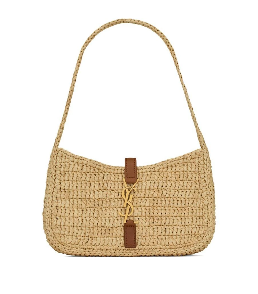 Yves Saint Laurent Le 5 à 7 Raffia Shoulder Bag 1