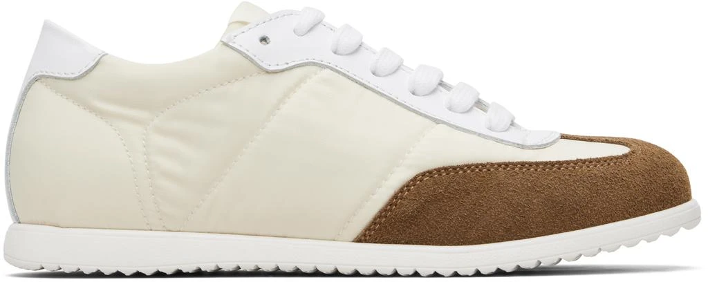 Marni Kids Off-White Taffeta Sneakers