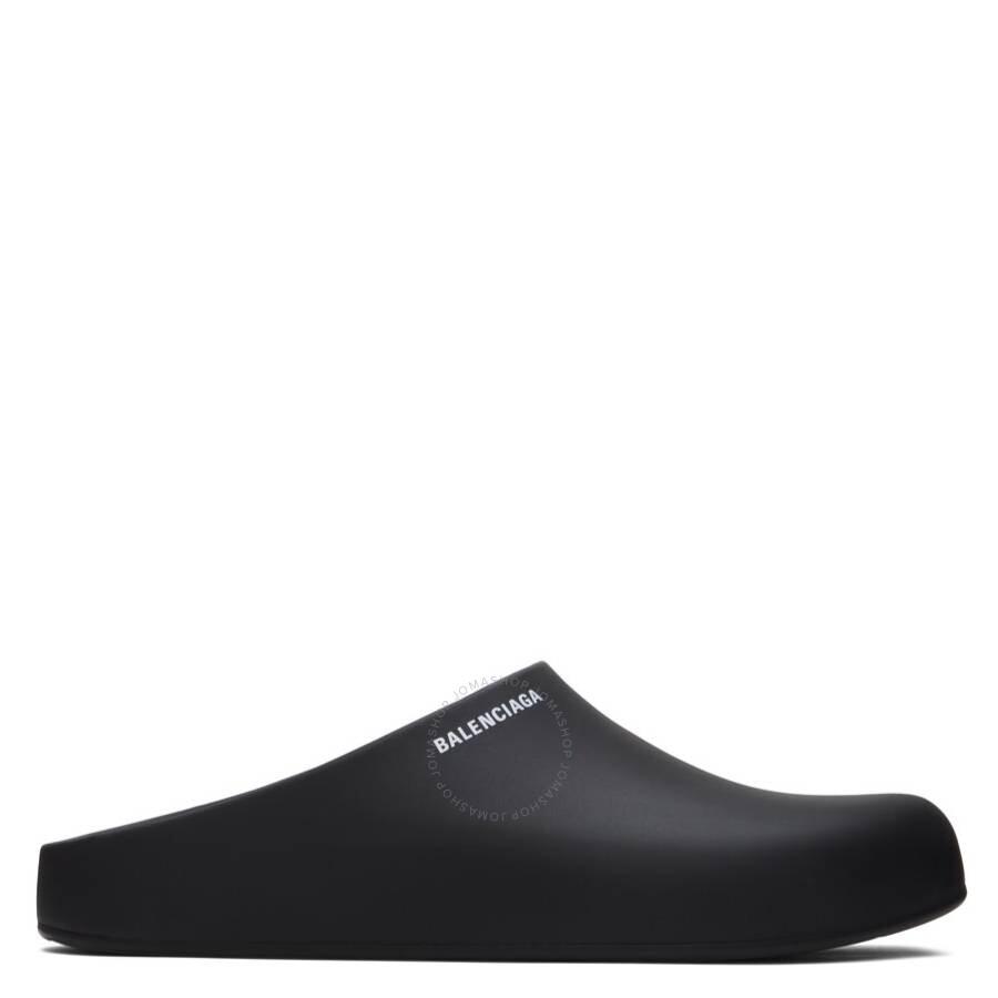 サンダル・ミュール BALENCIAGA BLACK RUBBER FLATS s-l400.jpg