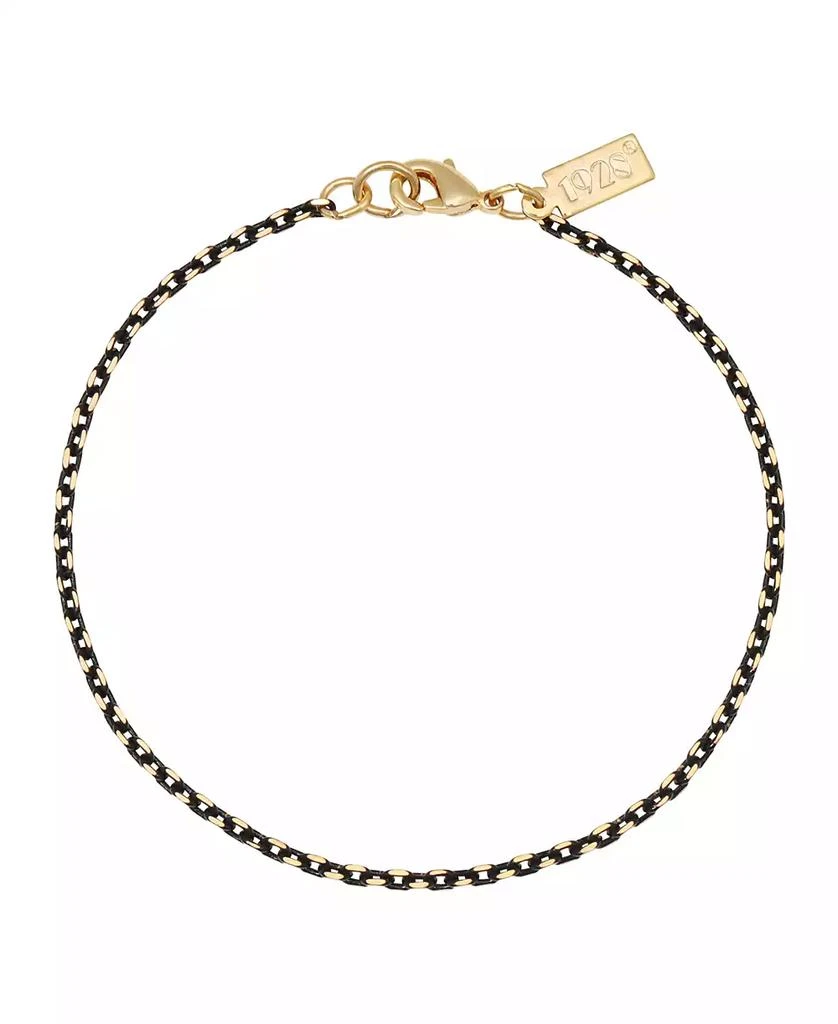 2028 Gold-Tone Black Chain Bracelet 1