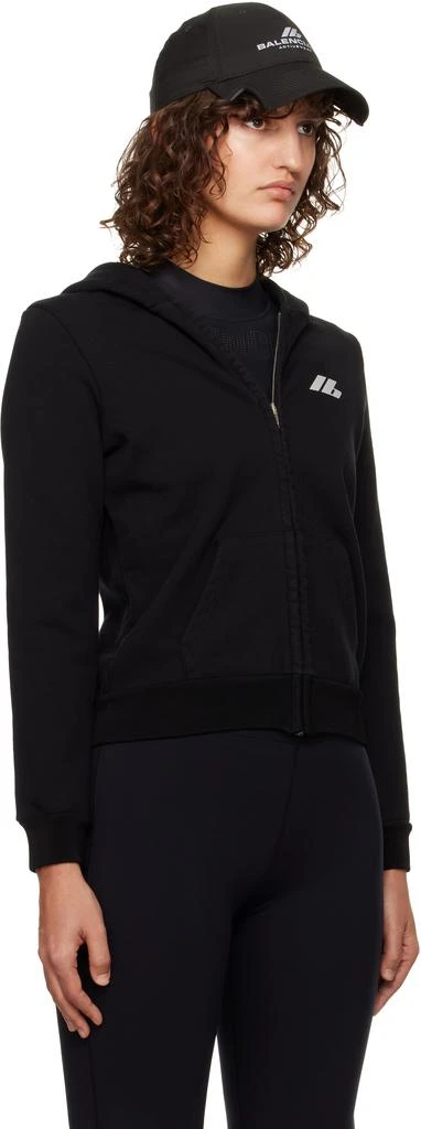 Balenciaga Black Small Zip-Up Hoodie 2