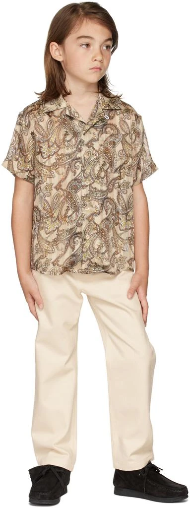 BO(Y)SMANS Kids Off-White Cotton Trousers 4