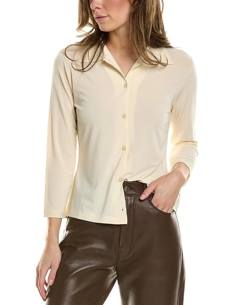 Vince 3/4-Sleeve Button-Up Top 1