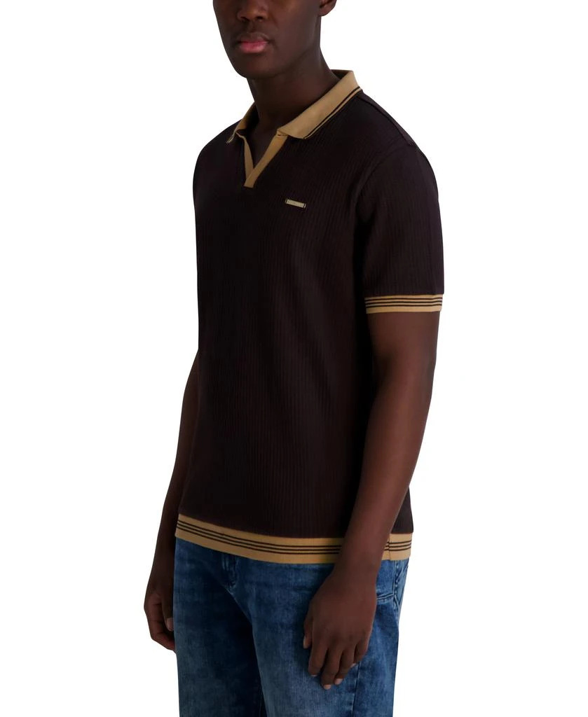 Karl Lagerfeld Paris TEXTURED JOHNNY COLLAR POLO 3