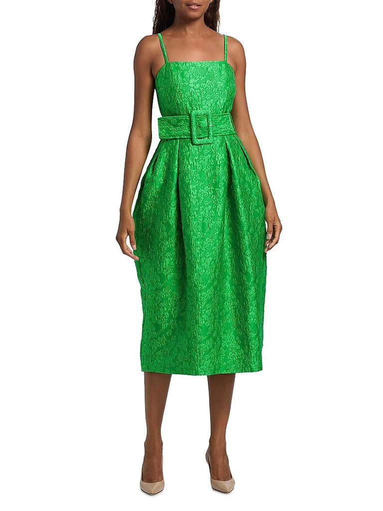 artichoke green dress Alaia Long Dress