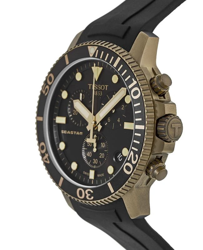 Tissot Tissot Seastar 1000 Chronograph Black Dial Black Rubber Strap Men's Watch T120.417.37.051.01 3