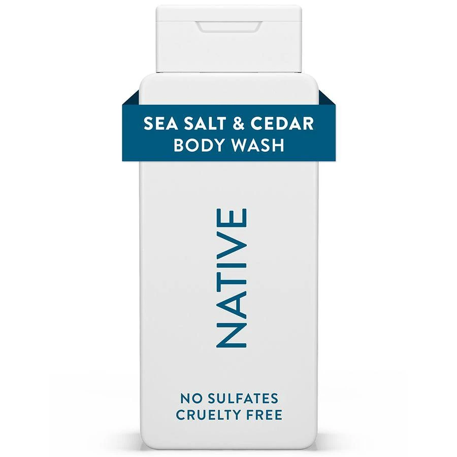 Native Body Wash, Sulfate Free, for Women and Men Sea Salt & Cedar 1